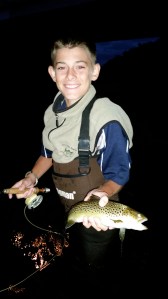 My son's catch of the night
